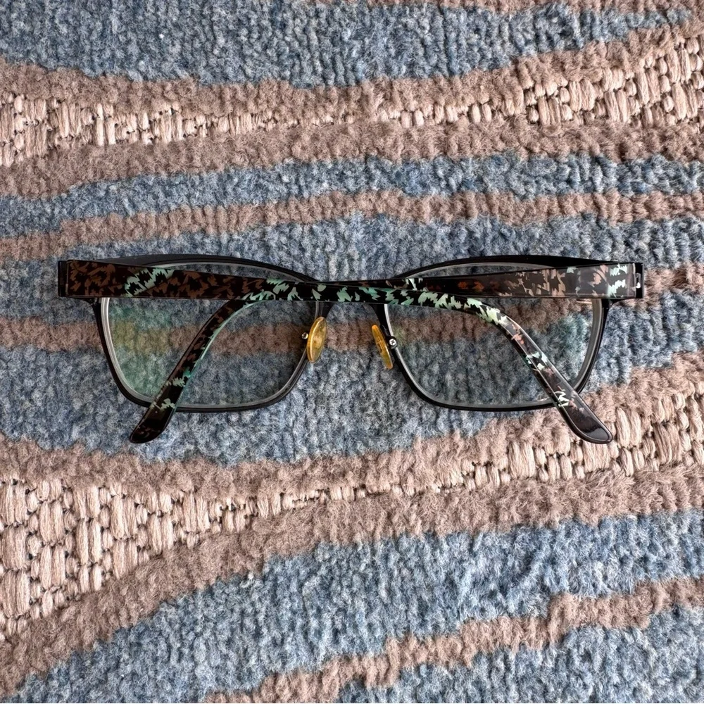 Wittnauer Mackenzie Eyeglasses Frame Womens Black Teal‎ Metal Full Rim 54-16-135